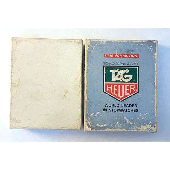 TAG Heuer Military Stopwatch Left Trigger 758.901 7-Jewel Vintage 1/5 sec - Picture 8 of 9